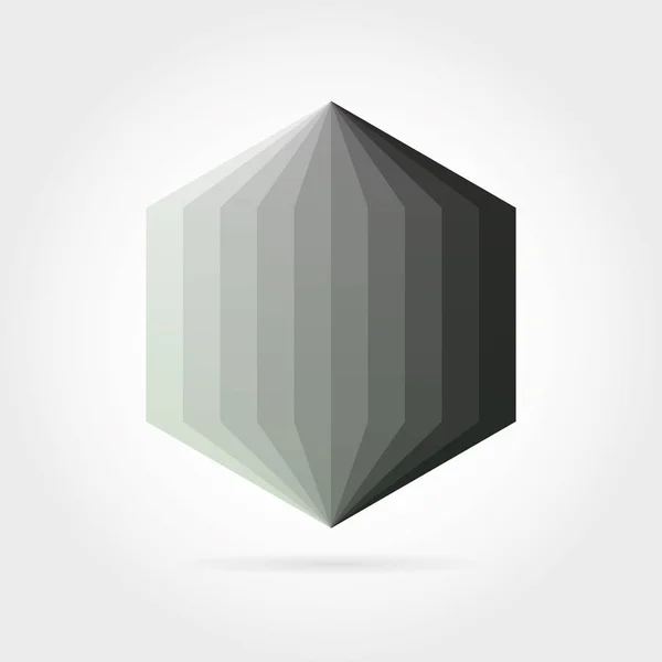 Logo Icône Hexagone Dégradé Couleur Lisse Illustration Vectorielle Pour Votre — Image vectorielle