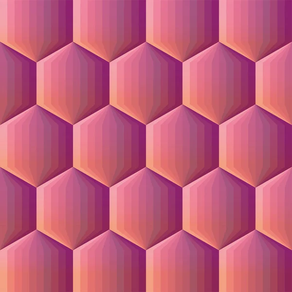 Slät Färg Toning Hexagon Mosaik Bakgrund Vektorillustration För Din Design — Stock vektor