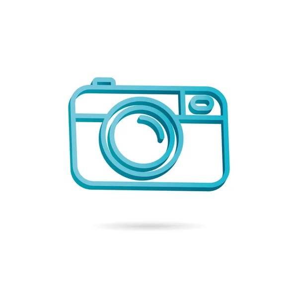 Camera Vector Icon Photo Line Vector Icon Minimalistic Design — Stock Vector