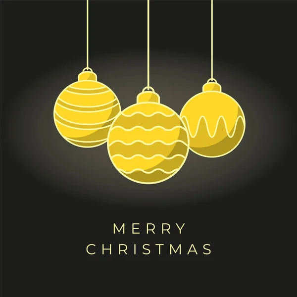 Vector Christmas Greeting Card Design — Stock Vector