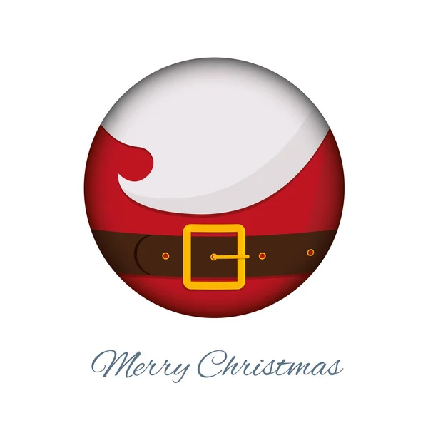 Jenggot dari vektor ikon Santa Claus. Ilustrasi untuk Tahun Baru - Stok Vektor