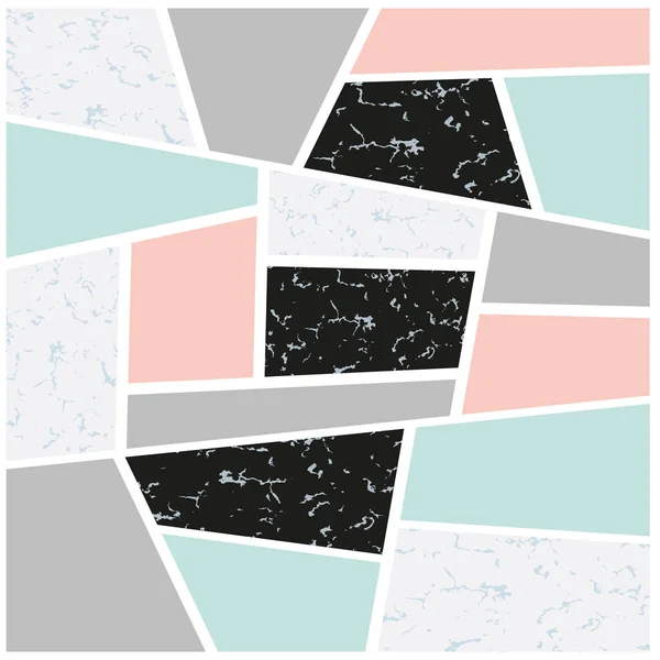 Fond Vectoriel Moderne Texture Marbre Formes Géométriques — Image vectorielle