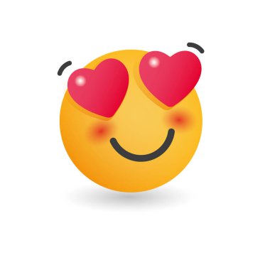 Aşk ifade. Beyaz arka plan üzerinde izole vektör çizim