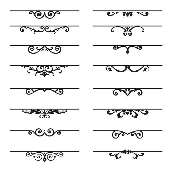 Набор декоративных цветочных элементов
.