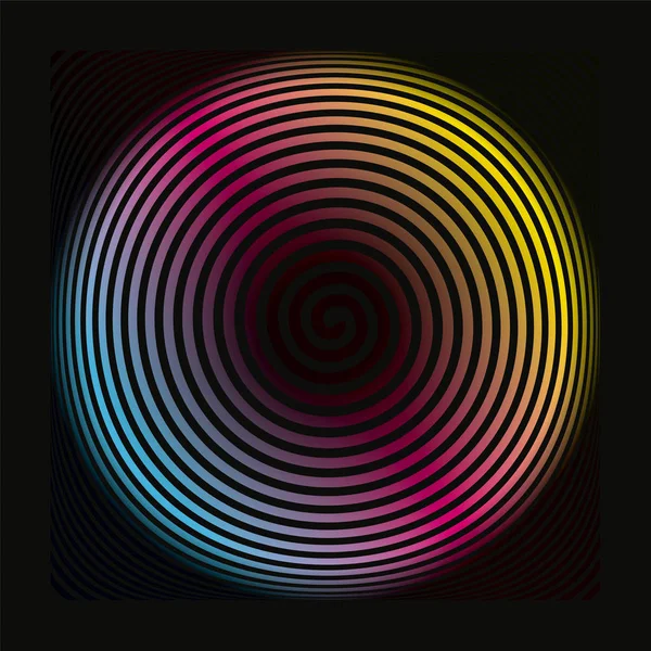 Patrón Fondo Espiral Color Túnel Color Arco Iris Que Termina — Archivo Imágenes Vectoriales