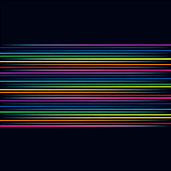 Lignes Multicolores Lignes Colorées Fond Horizontal Illustration — Image vectorielle