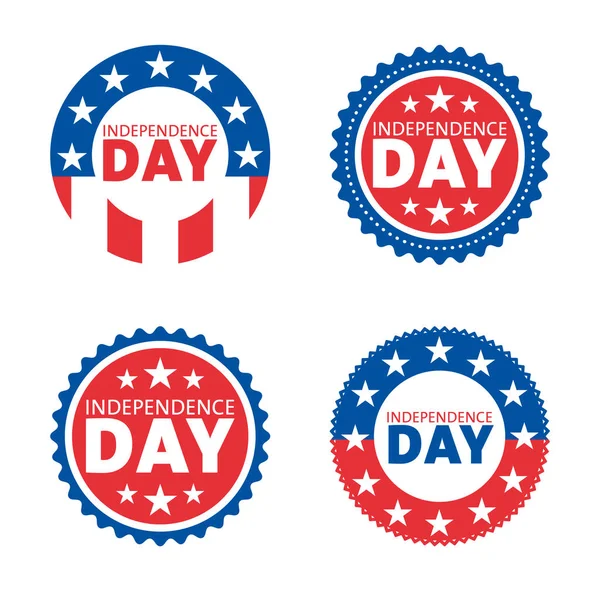 American Independence Day Label Design Set — Stock Vector