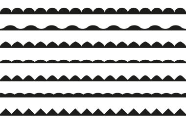 sorunsuz kenarlık kümesi. Vektör tasarım öğesi