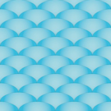 Mavi dalga seamless modeli kesti. Deniz arka plan. Vektör çizim - vektör