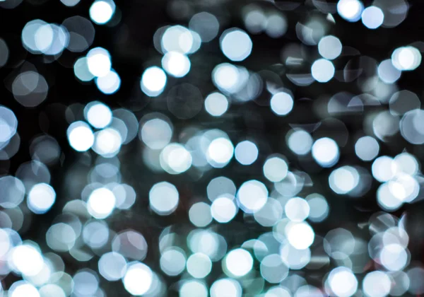Branco Bokeh Fundo Luz Decoração Luz Natal Com Desfocado — Fotografia de Stock