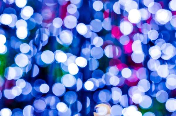 Sfondo Chiaro Bianco Bokeh Decorazione Della Luce Natale Con Sfocato — Foto Stock