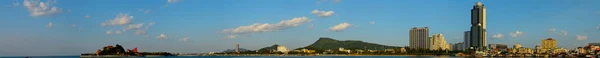 Panoramablick Auf Sriracha Stadtbild Mit Meerlandschaft — Stockfoto