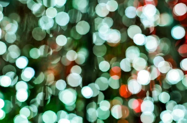 White Bokeh Ljus Bakgrund Jul Ljus Dekoration Med Oskärpa — Stockfoto