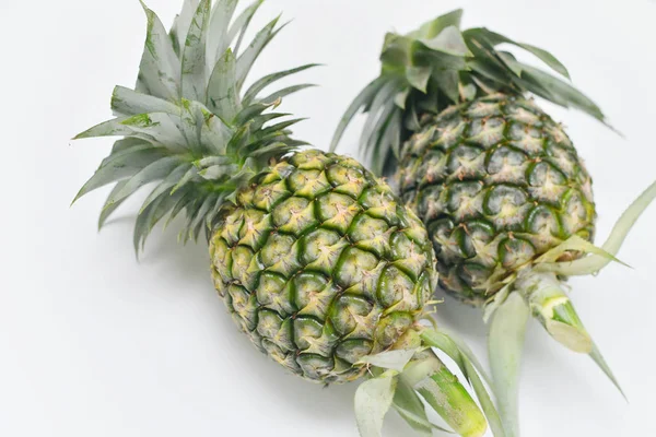 Ananas Ovoce Izolované Bílém Pozadí — Stock fotografie