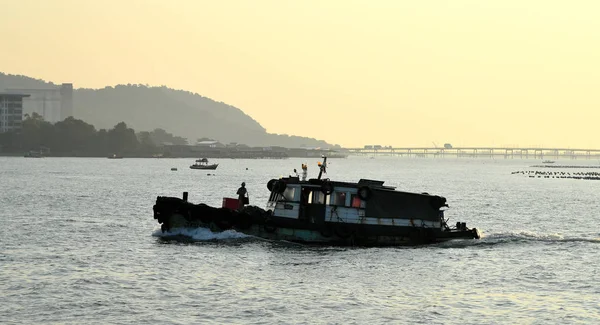 Chonburi Thailand Dec Barco Passageiros Ilha Chang Para Costa Dezembro — Fotografia de Stock