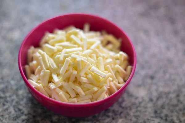 Una Tazza Formaggio Sul Tavolo — Foto Stock