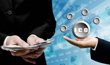 ICO ilk madeni para sunan, dijital para Invest