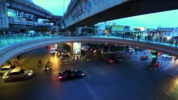Bangkok Tayland Eylül 2018 Bisiklet Grubu Çalıştırın Pathum Bangkok Tayland — Stok video