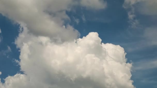 Tempo Formação Nuvens Céu Azul — Vídeo de Stock