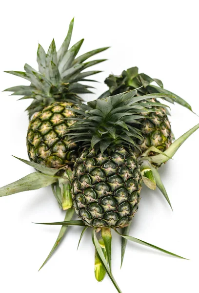 Ananas Isoliert Auf Weißem Hintergrund Tropische Früchte — Stockfoto