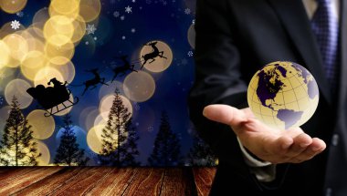 Dünya kutlamak için Noel olayı
