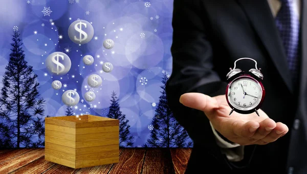 Time Make Money Christmas Event — Stock Photo, Image
