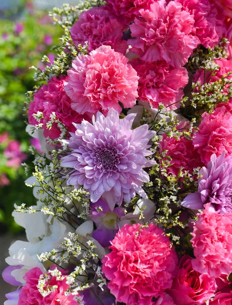 Nice Purple Flower Bouquet Background — Stock Photo, Image