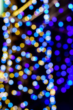 Soyut bokeh ile arka plan bulanık ışık