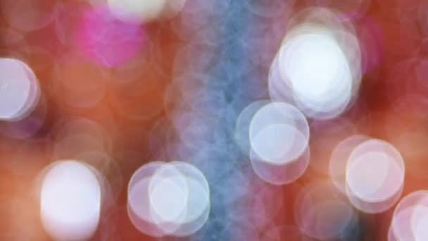 Beau fond de mouvement de lumière bokeh, Décoration d'éclairage dans l'événement de Noël 