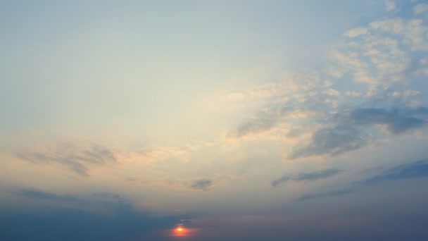 Caducidad Temporal Del Cielo Atardecer — Vídeos de Stock