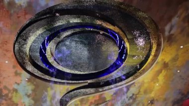 Bangkok, Tayland - 5 Şubat: Çin yeni yılı için kelime üzerinde 5 Şubat 2019 yılında Iconsiam Alışveriş Merkezi, Bangkok, Tayland tebrik ile tavan Çeşme