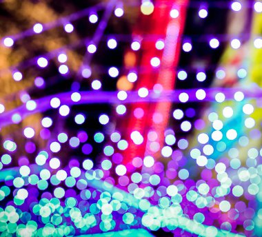 Soyut bokeh ile arka plan bulanık ışık