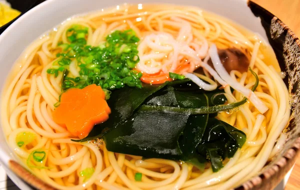 Sopa de fideos japoneses, Vista de alto ángulo — Foto de Stock