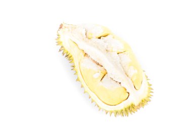 Beyaz arkaplanda izole edilmiş Durian meyvesi, Tropik meyve