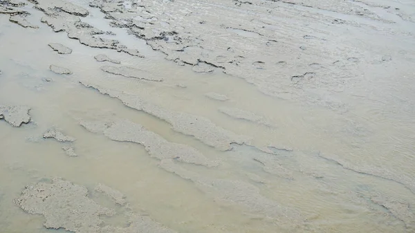 Mudflat Dans Mer Fond Naturel — Photo