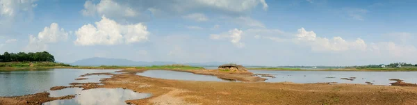 Panoramisch Uitzicht Droogte Reservoir Bang Phra Chonburi Thailand — Stockfoto