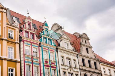 Wroclaw, Polonya Ortaçağ pazar meydanında binalar