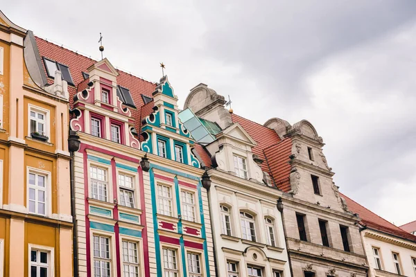Wroclaw, Polonya Ortaçağ pazar meydanında binalar