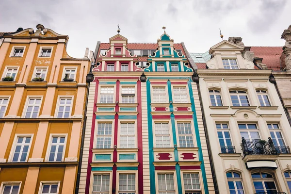 Wroclaw, Polonya Ortaçağ pazar meydanında binalar
