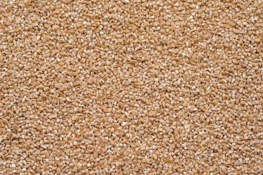 Ezilmiş yazıldığından buğday, ham yazıldığından yulaf lapası, üstten görünüm, tasarımınız için arka plan