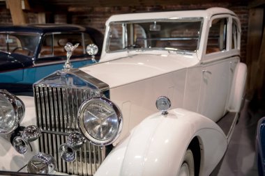 Topacz, Polonya - 13 Ekim 2018: Vintage retro araba 1938 rulo Royc