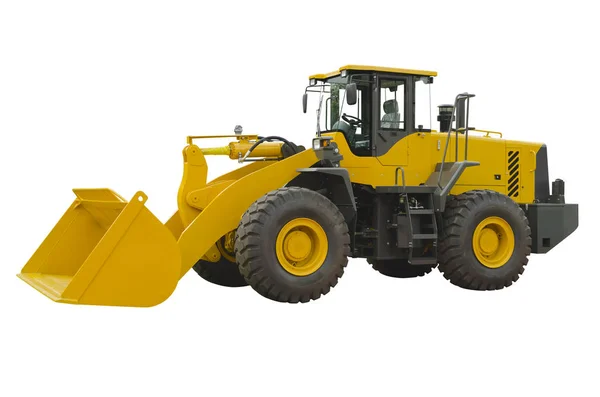 Front Loader Isolated White Background — Stock Photo, Image