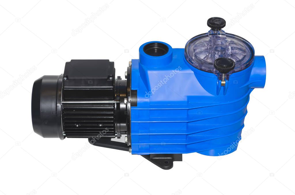 Pump with prefilter for water circulation in small and medium-sized household pools