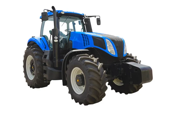Modern Mezőgazdasági Traktor Elszigetelt Fehér Alapon — Stock Fotó
