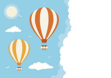 sıcak hava balonları bulutlar