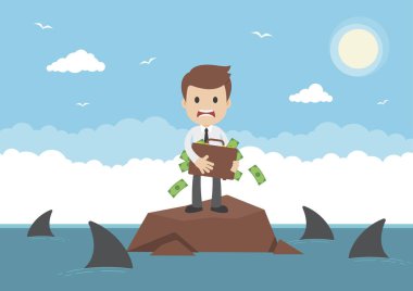 Bavul dolusu para köpek balıkları tarafından çevrili bir iş