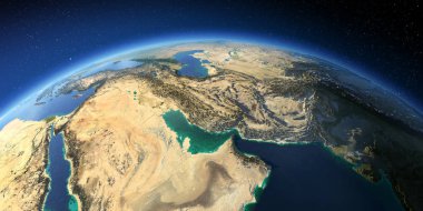Son derece ayrıntılı Dünya. Basra Körfezi