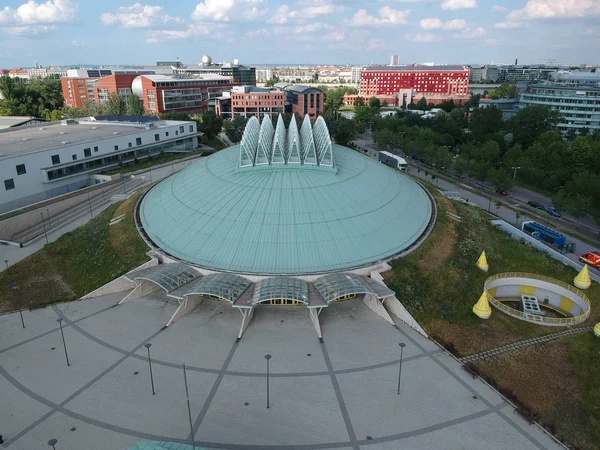 Vue aérienne d'une arène sportive à Budapest, Hongrie — Photo