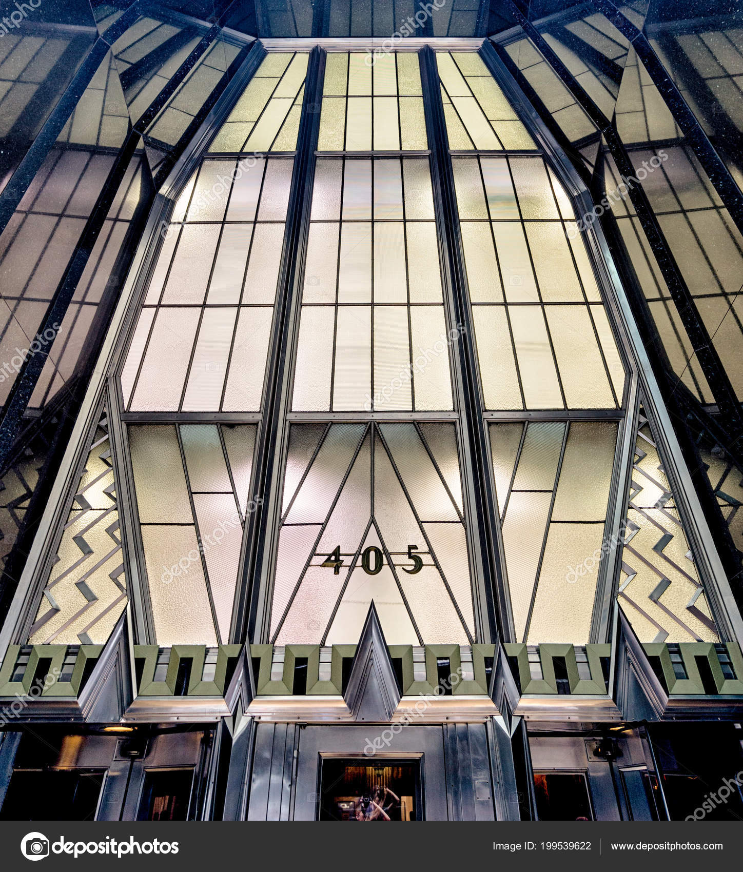 Eingang Des Chrysler Building In Manhattan New York