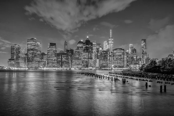 Utsikt över Manhattan i New York City — Stockfoto